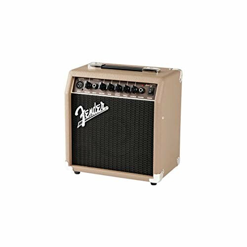 Fender guitar amplifier with control knobs