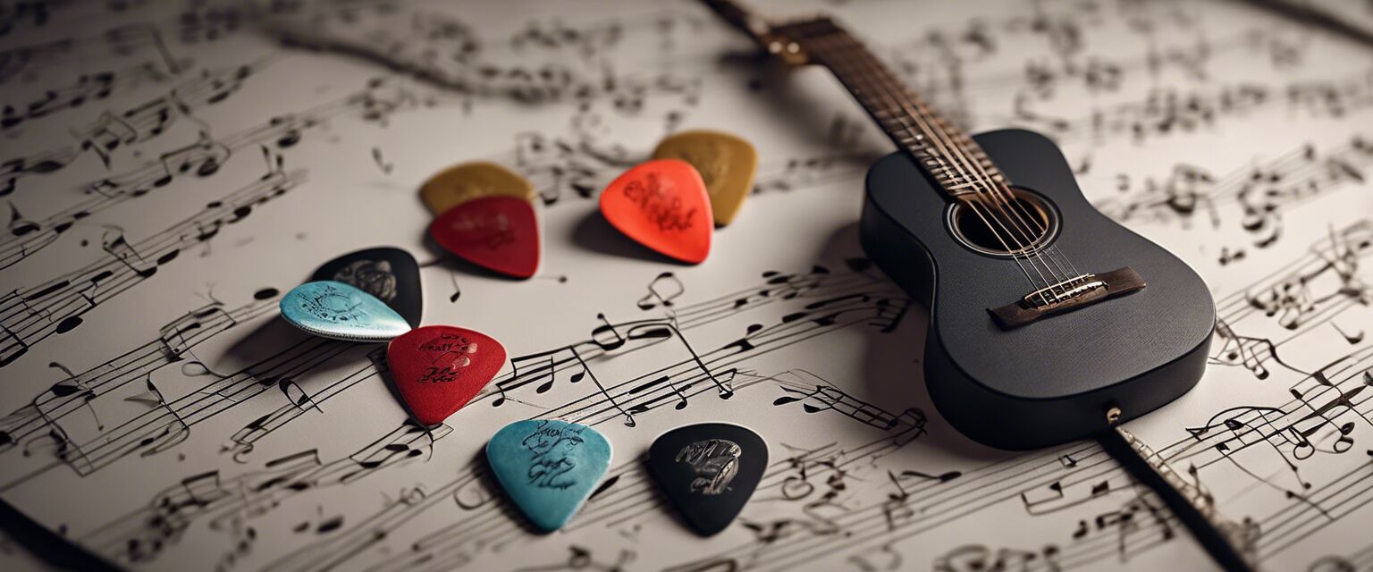 Gift pack of personalized guitar picks