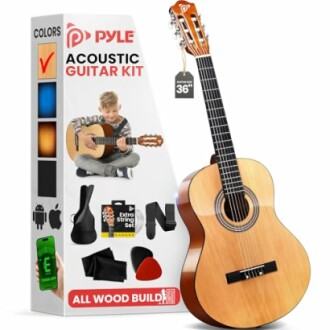 Pyle Beginner Acoustic Guitar Kit